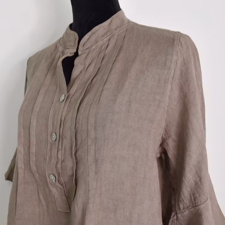 Linneblus Amy TAUPE - Camicia