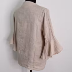 Linneblus Amy BEIGE - Camicia