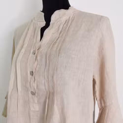 Linneblus Amy BEIGE - Camicia