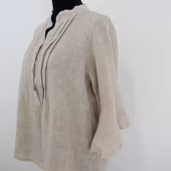 Linneblus Amy BEIGE - Camicia