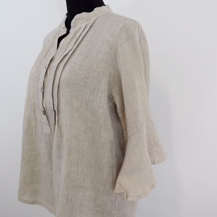 Linneblus Amy BEIGE - Camicia