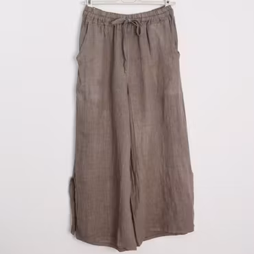 Linnebyxa Nelly TAUPE - Camicia