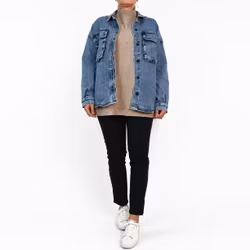 Skjortjacka Denim LJUS BLÅ - 3D Denim
