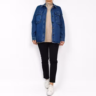 Skjortjacka Denim BLÅ - 3D Denim