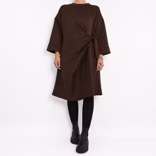 Klänning med Knyt Minna BRUN - Camicia