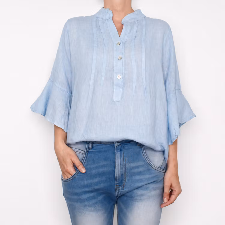 Linneblus Amy LJUSBLÅ - Camicia