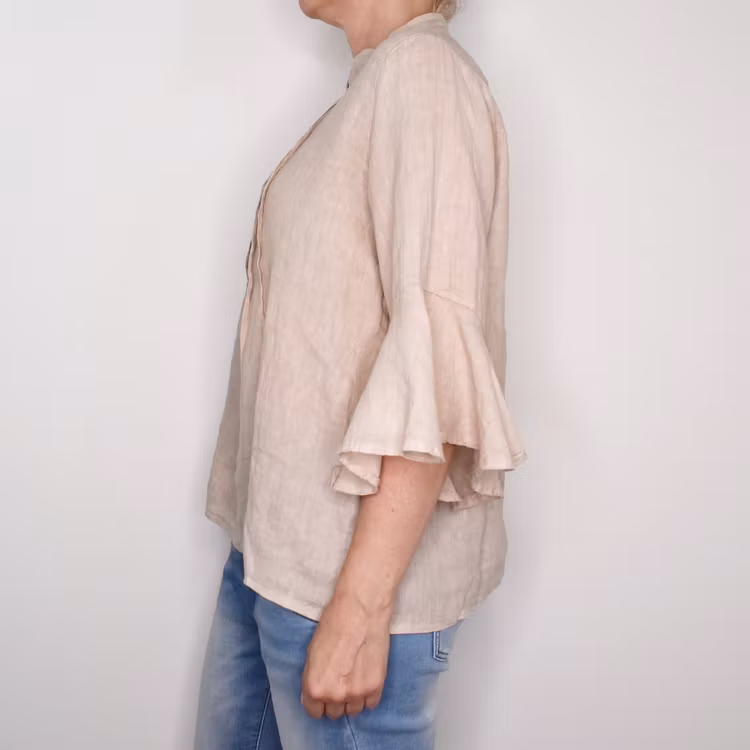 Linneblus Amy BEIGE - Camicia