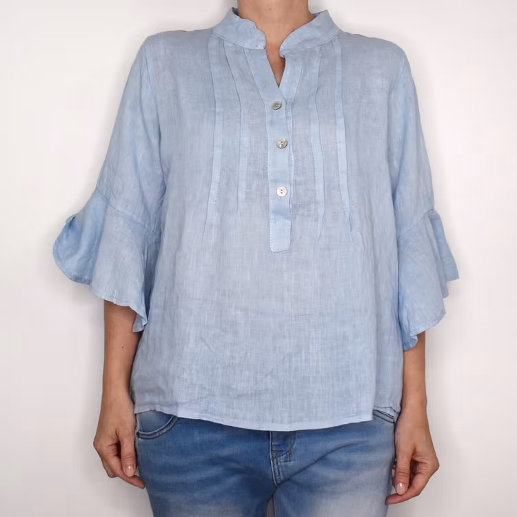 Linneblus Amy LJUSBLÅ - Camicia