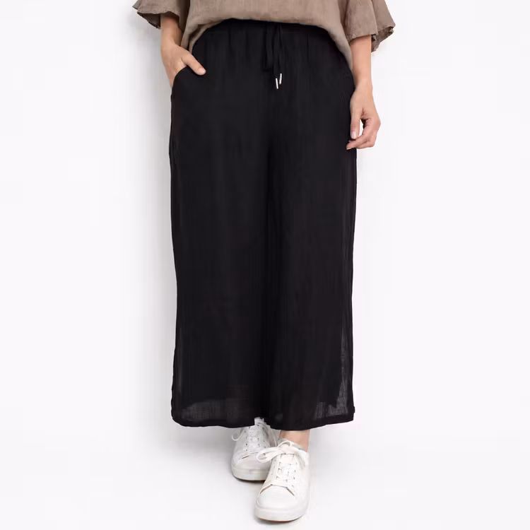 Linnebyxa Nelly SVART - Camicia