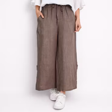 Linnebyxa Nelly TAUPE - Camicia