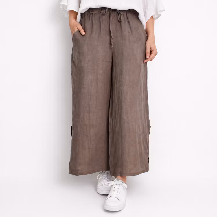 Linnebyxa Nelly TAUPE - Camicia