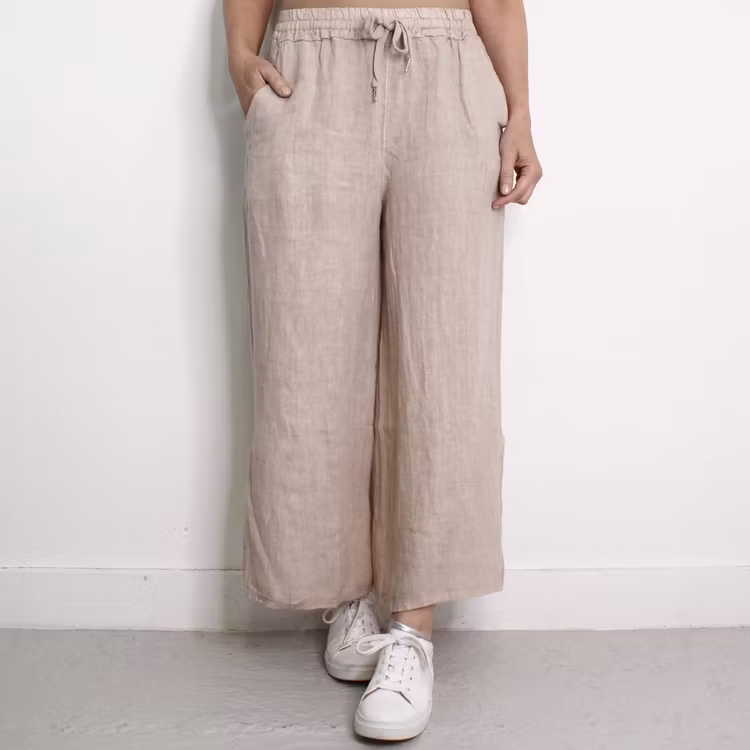 Linnebyxa Nelly BEIGE - Camicia