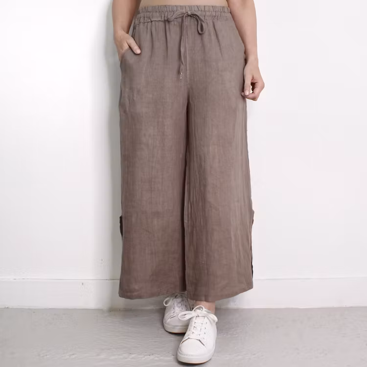 Linnebyxa Nelly TAUPE - Camicia