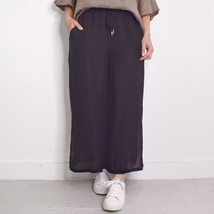 Linnebyxa Nelly SVART - Camicia