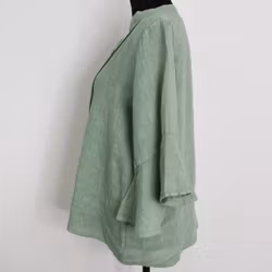 Linneblus Amy AVOKADO - Camicia