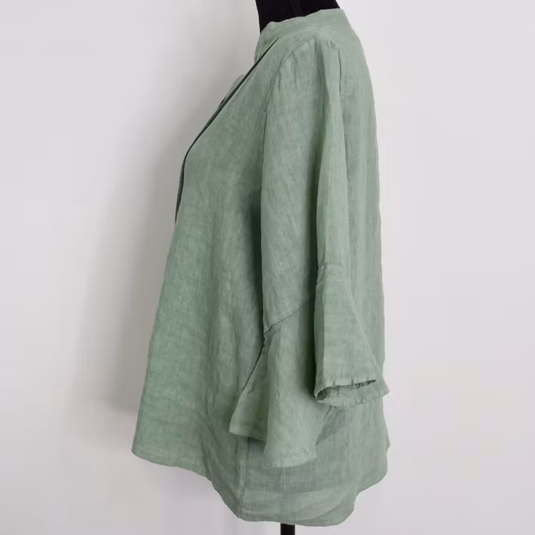 Linneblus Amy AVOKADO - Camicia