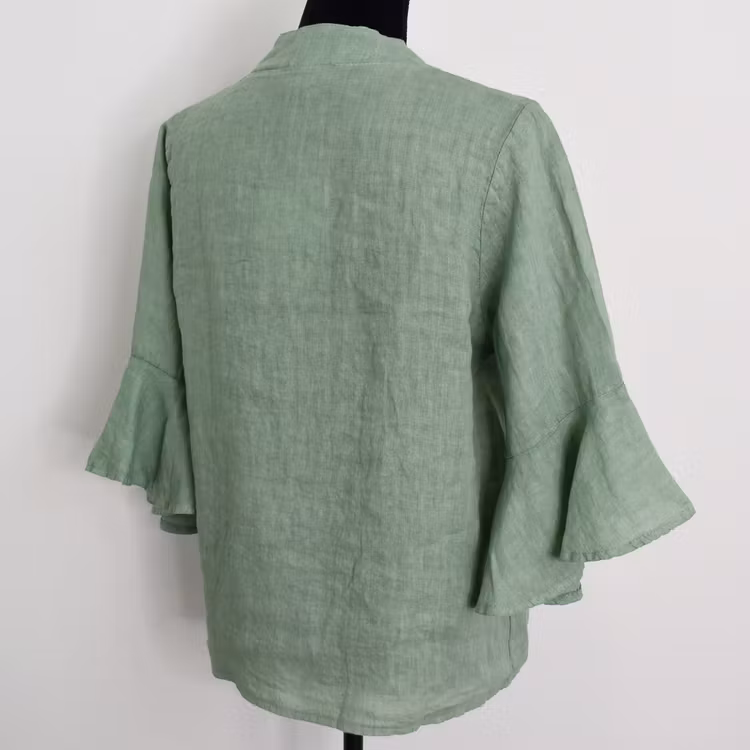 Linneblus Amy AVOKADO - Camicia