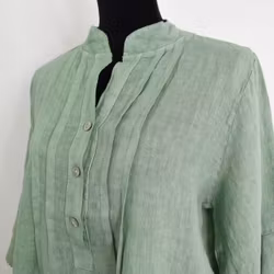 Linneblus Amy AVOKADO - Camicia