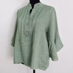 Linneblus Amy AVOKADO - Camicia