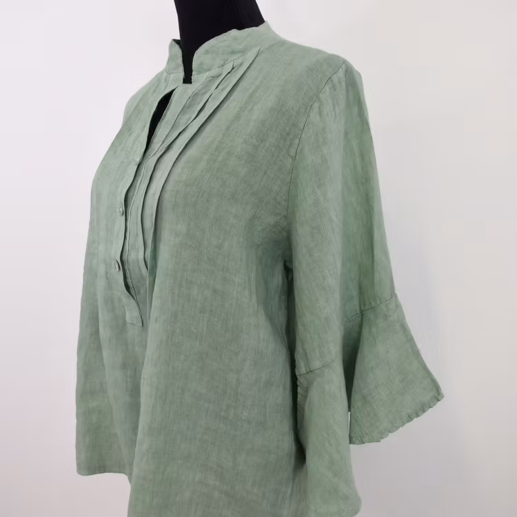 Linneblus Amy AVOKADO - Camicia