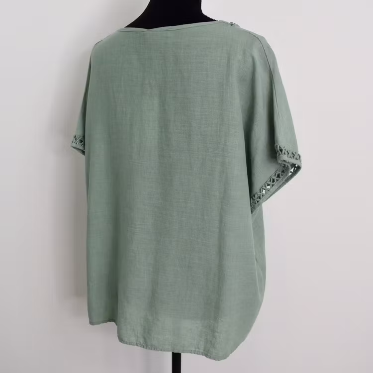 Topp Linnemix Hedda AVOKADO - Camicia