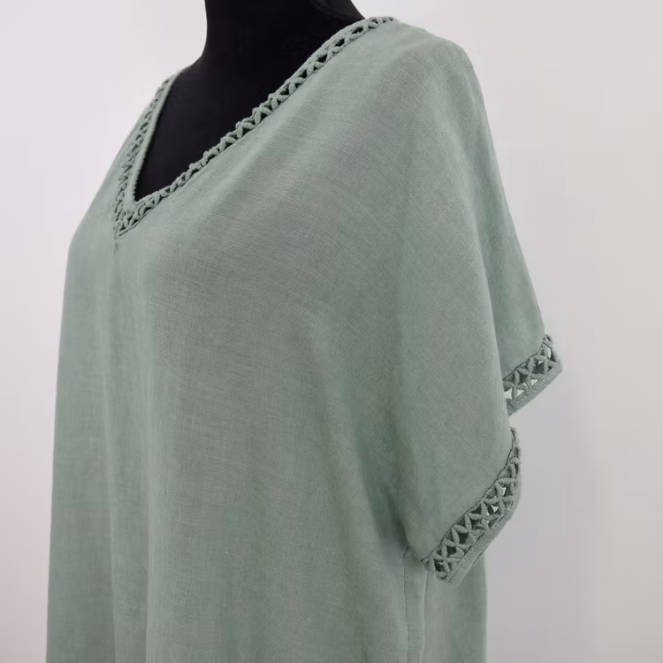 Topp Linnemix Hedda AVOKADO - Camicia