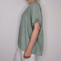 Topp Linnemix Hedda AVOKADO - Camicia