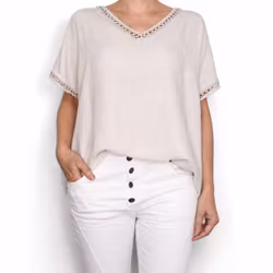 Topp Linnemix Hedda BEIGE - Camicia