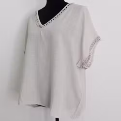 Topp Linnemix Hedda BEIGE - Camicia