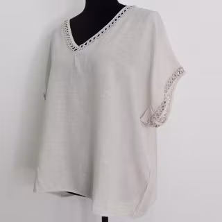 Topp Linnemix Hedda BEIGE - Camicia