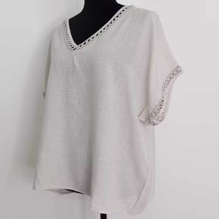 Topp Linnemix Hedda BEIGE - Camicia