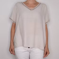 Topp Linnemix Hedda BEIGE - Camicia