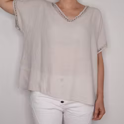 Topp Linnemix Hedda BEIGE - Camicia