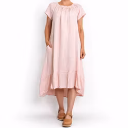 Linneklänning Volang ROSE