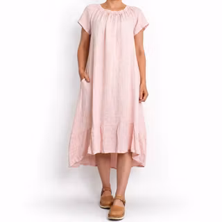 Linneklänning Volang ROSE