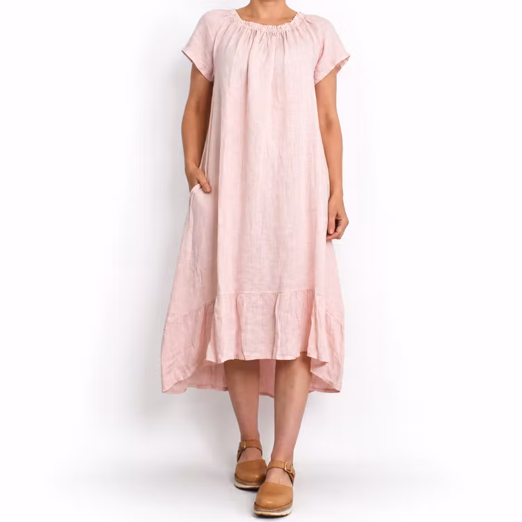 Linneklänning Volang ROSE