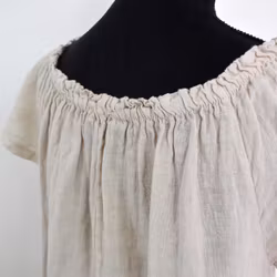 Linneklänning Volang BEIGE