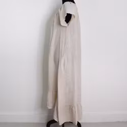 Linneklänning Volang BEIGE