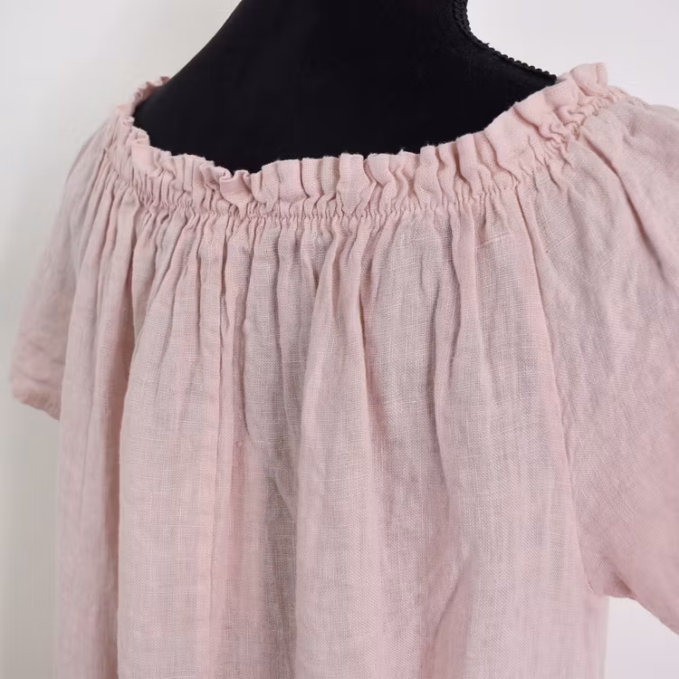 Linneklänning Volang ROSE