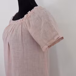 Linneklänning Volang ROSE