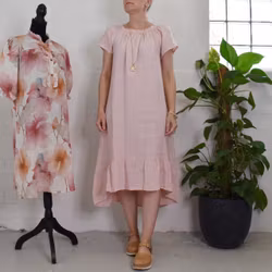 Linneklänning Volang ROSE