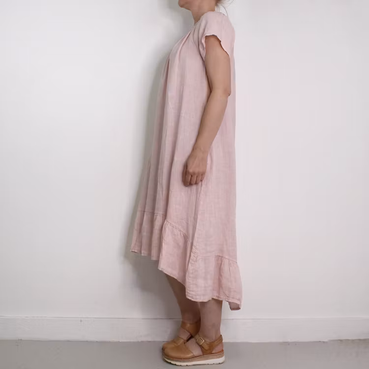 Linneklänning Volang ROSE