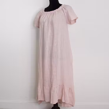 Linneklänning Volang ROSE