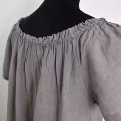 Linneklänning Volang TAUPE