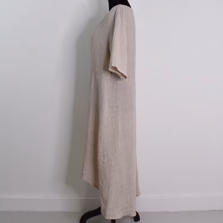 Linneklänning Cajsa BEIGE - Camicia