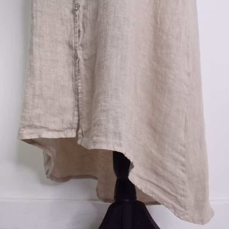 Linneklänning Cajsa BEIGE - Camicia