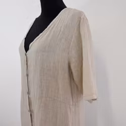 Linneklänning Cajsa BEIGE - Camicia