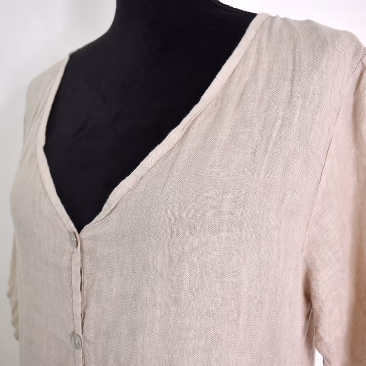 Linneklänning Cajsa BEIGE - Camicia