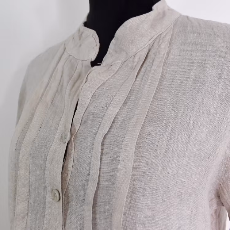 Linneklänning Idun BEIGE - CAMICIA