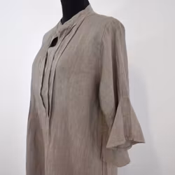 Linneklänning Idun TAUPE - Camicia